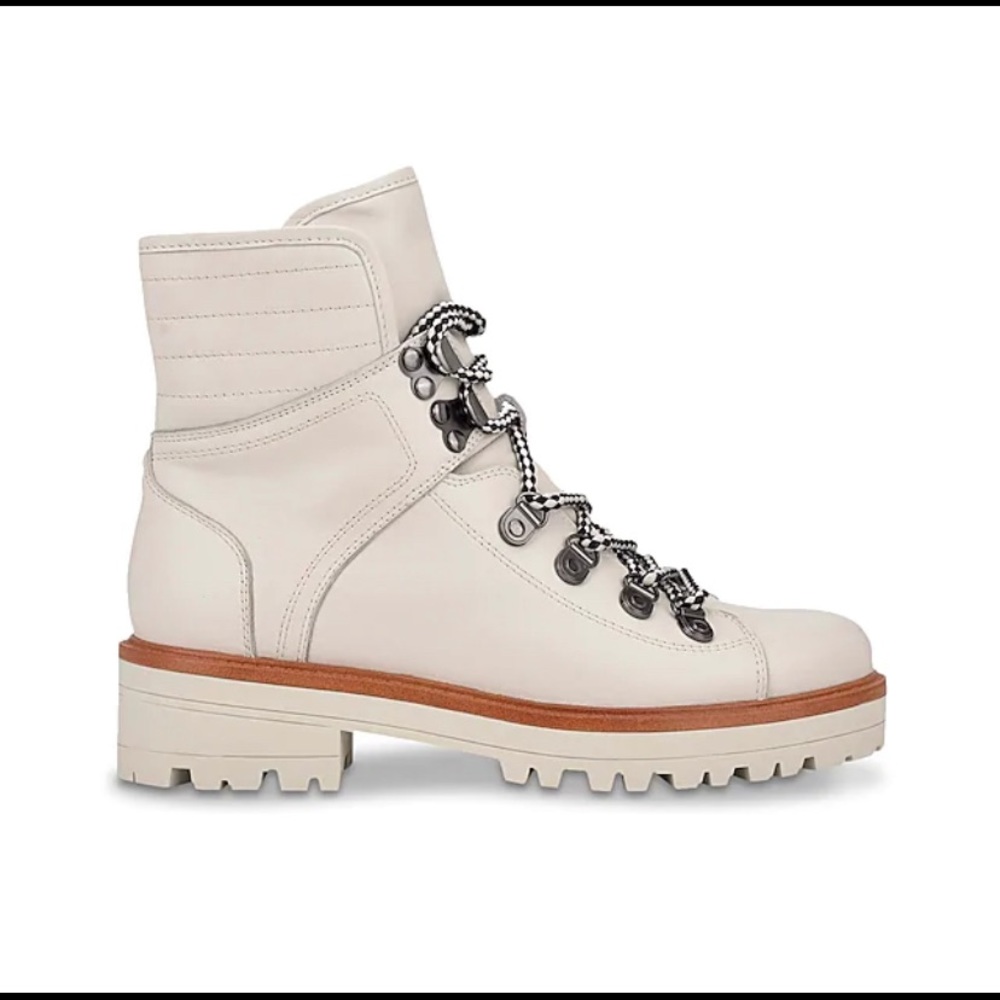 NEW MARC FISHER ISTON BOOTS LEATHER IVORY COLOR - Picture 14 of 15